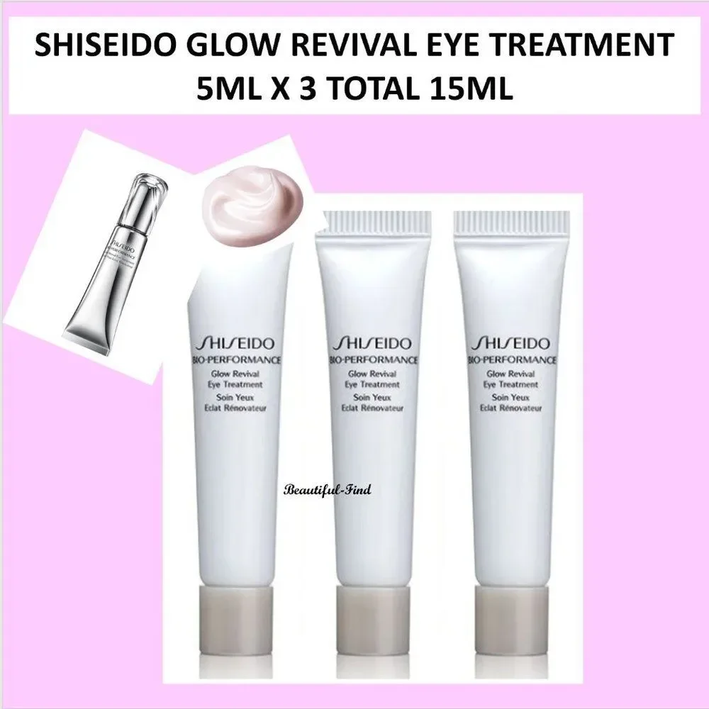 SHISEIDO BIO PERFORMANCE GLOW REVIVAL EYE TREATMENT 5ml X 3 TOTAL 15ML